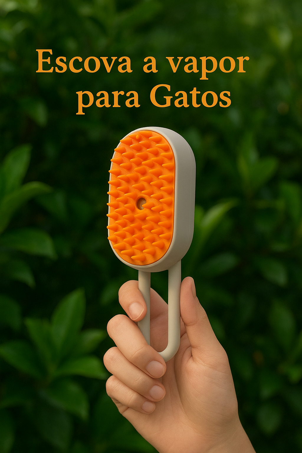 Escova A Vapor Para Gatos Cães 3 Em 1 Premium + Ebook