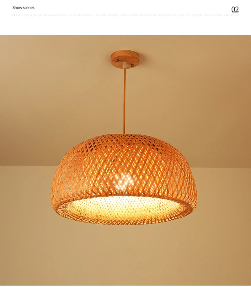 Luminária de Bambu Artesanal – Elegância e Aconchego Natural