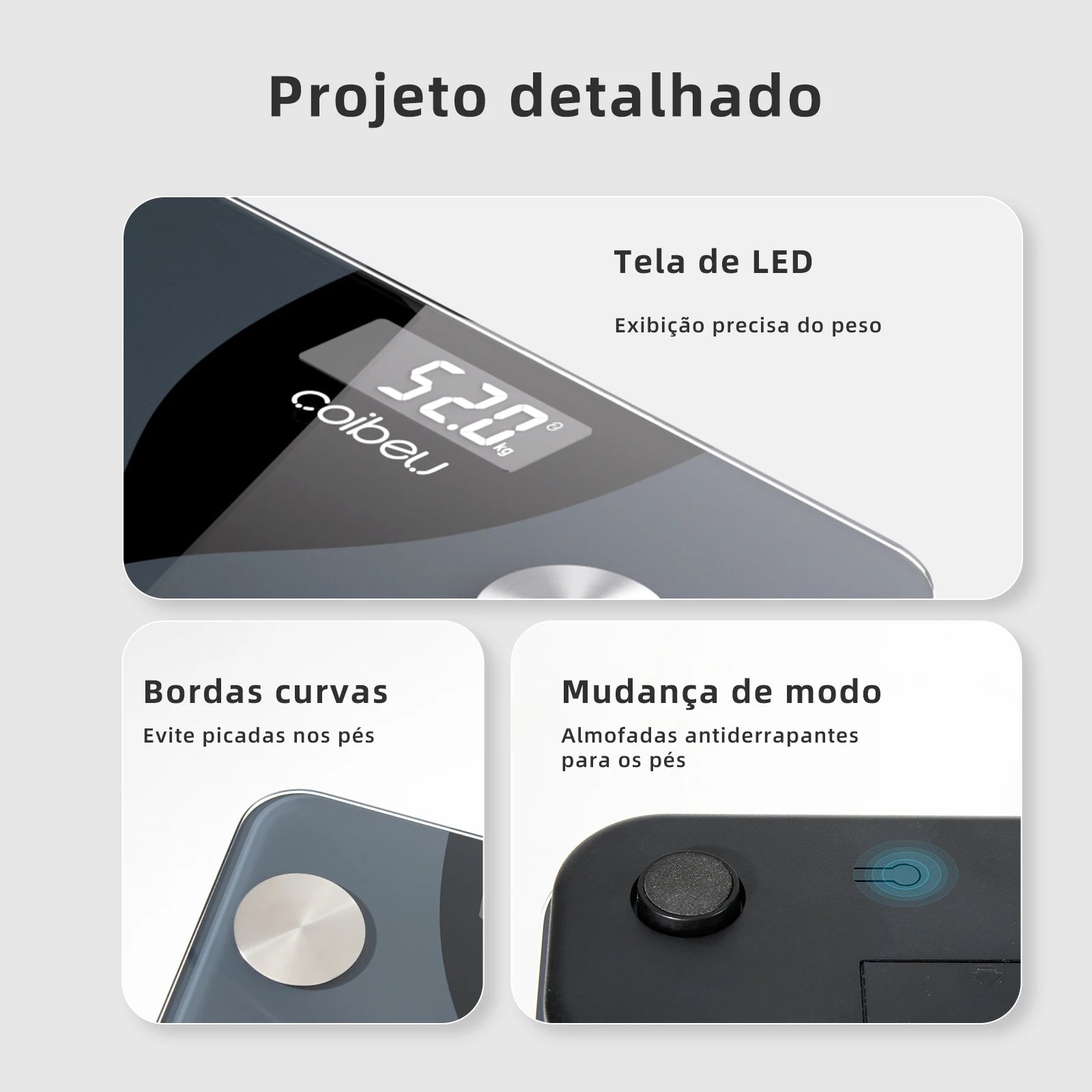 Smart Scale COIBEU, Balança 17 em 1, seu verdadeiro corpo seu real progresso