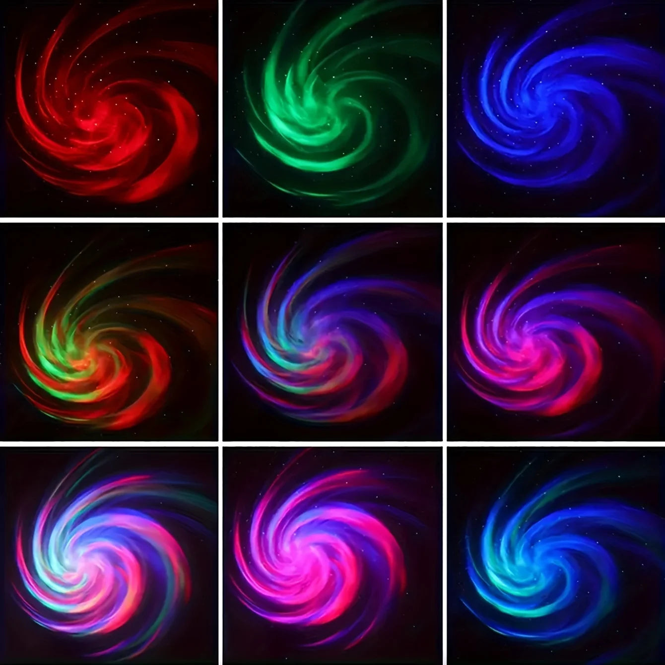 . Luminária Projetora Céu Estrelado – Luz Noturna LED Galaxy com Controle Remoto e Efeitos Sonoros Ativos