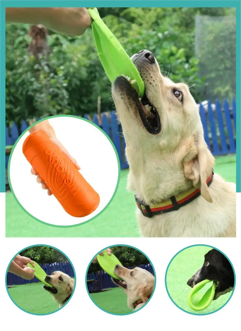 Disco de Voo Resistente a Mordidas para Cães – Brinquedo Multifuncional de Treino, Interativo e Divertido ao Ar Livre