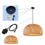 Luminária de Bambu Artesanal – Elegância e Aconchego Natural