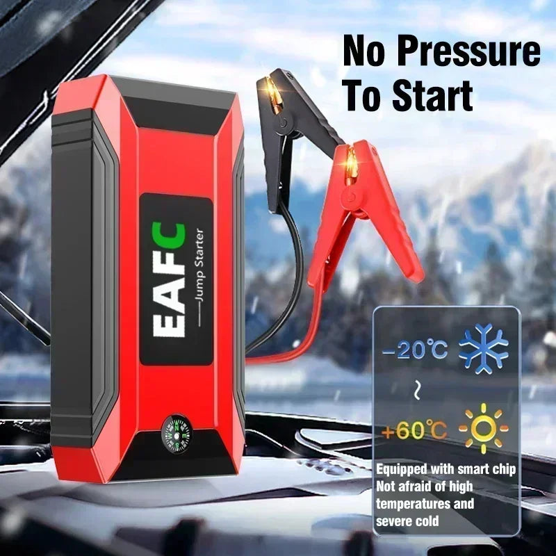 EAFC 12V Car Jump Start 600A-2000A Car Battery Starter Booster Auto Starting Device Emergency Start Portable Power Bank