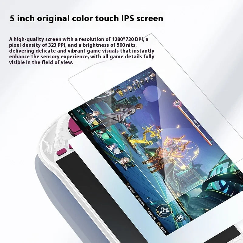 New E6max Dual System Android Handheld Gaming Console 5 Inch Full Laminated Screen 4+32 Touch Screen 5g Consumer Electronics