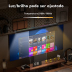 Barra de Luz LED para Monitor – RGB, Touch e Filtro de Luz Azul